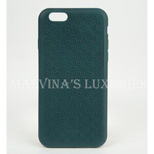 GUCCI iPHONE 6 CASE COVER GREEN BIO-PLASTIC GG GUCCISSIMA LOGO